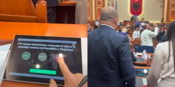 “Votë kundër”/ Marjana Koçeku publikon pamjet nga votimi i Reformës Territoriale në Kuvend