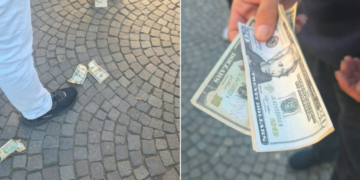 2500 euro për policinë/ Protestuesit ironizojnë premtimin e Ramës, mbulojnë efektivët me kartëmonedha false