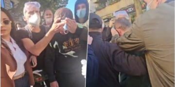 Plagoset në kokë një prej protestuesve, qytetarët kërkojnë ndihmën e ambulancës