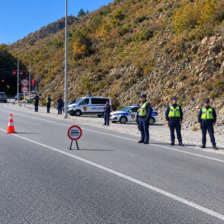 Sot protestë kombëtare/ Policia bën postbllok pranë tunelit të Murrizit, kontrolle ndaj automjeteve në Rrugën e Arbrit