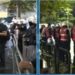 “Dorëheqje”/ Protestuesit me thirrje të forta përpara Kuvendit