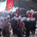 “Ju erdhi fundi!”/ Studentë dhe gjimnazistë thirrje të forta para Ministrisë së Arsimit, policia ndërhyn me gaz lotsjellës