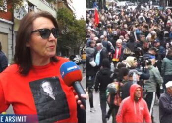 Me foton e Musine Kokalarit, protestuesja: Shqipërisë i duhen njerëz që e duan vendin, shpresoj shumë te kjo revoltë