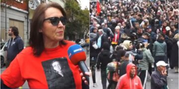 Me foton e Musine Kokalarit, protestuesja: Shqipërisë i duhen njerëz që e duan vendin, shpresoj shumë te kjo revoltë