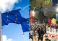 “Shqipëria në BE pa Edi Ramën”/ Shqiptarët e Diasporës protestojnë sot para Komisionit Evropian në Bruksel: Dëgjoni zërin e qytetarëve