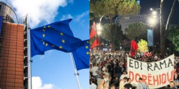 “Shqipëria në BE pa Edi Ramën”/ Shqiptarët e Diasporës protestojnë sot para Komisionit Evropian në Bruksel