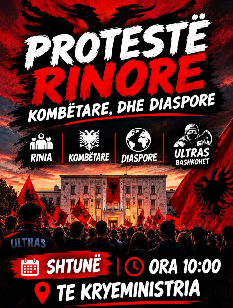 Në orën 10:00 para Kryeministrisë/ Të shtunën thirret protestë kombëtare e studentëve, e pranishme dhe diaspora