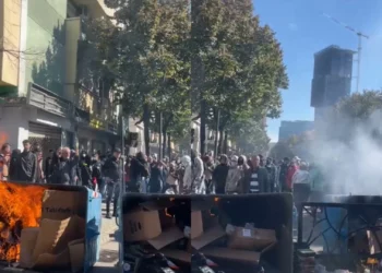 Tensione para Ministrisë së Arsimit/ Studentët vendosin barrikada, u vënë flakën edhe koshave të mbeturinave