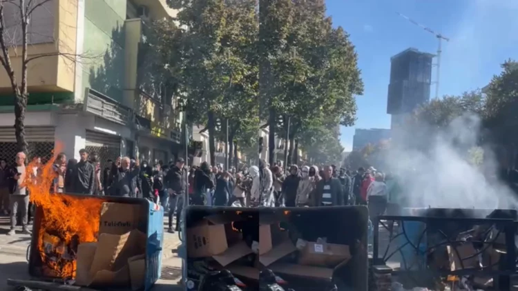 Tensione para Ministrisë së Arsimit/ Studentët vendosin barrikada, u vënë flakën edhe koshave të mbeturinave