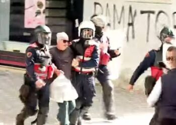 Kishte bërë pazarin për shtëpi/ Me qumësht dhe portokalle me vete, pesë efektivë rrethojnë qytetarin: Më shoqëruan se u thash po helmoni shqiptarët