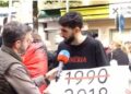 “Kryeministri të largohet”/ Protestuesi: U tregua i pabesë në 2018-ën me studentët, jemi këtu për të ardhmen tonë